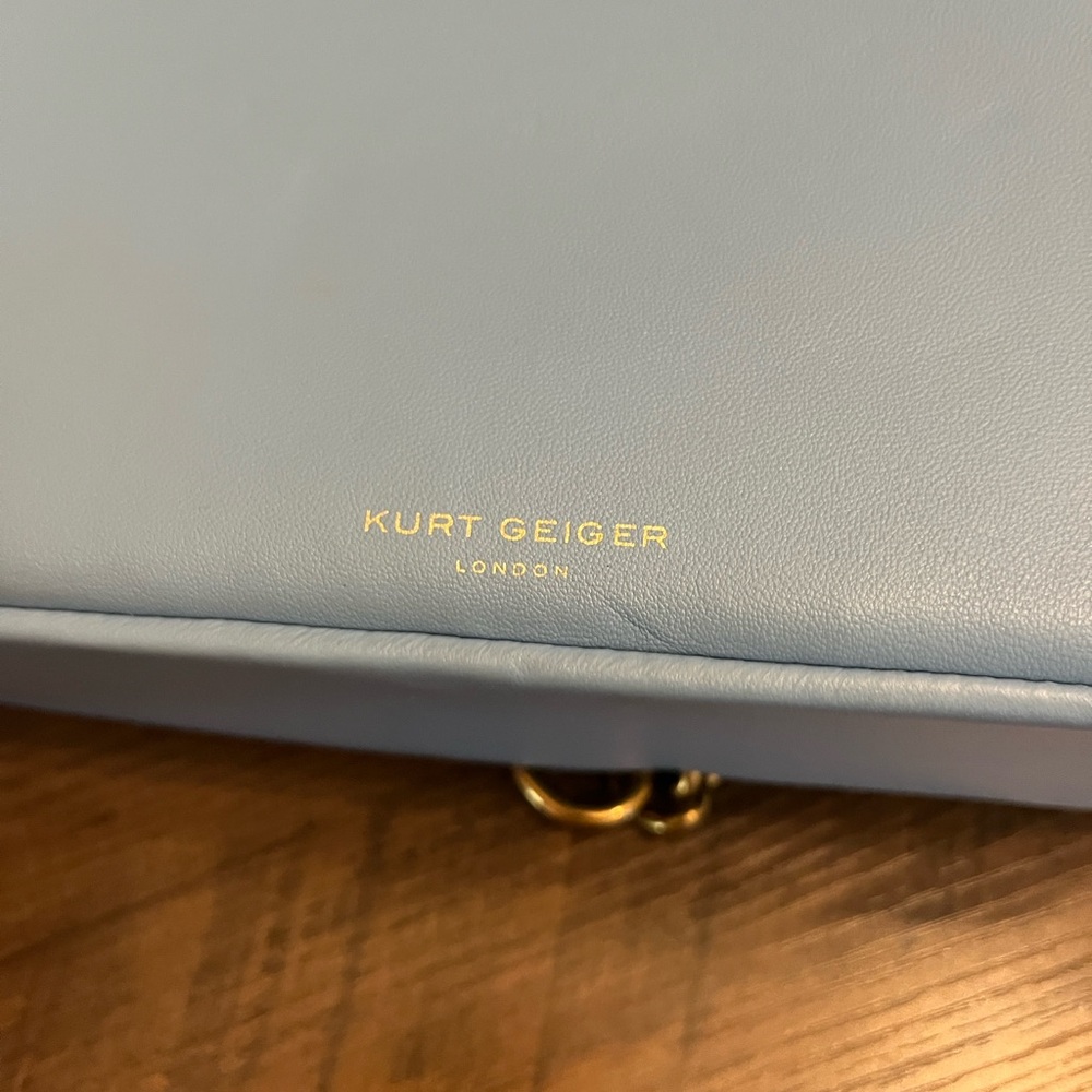 Kurt Geiger Light Blue Quilted Shoulder Bag - Picture 5 of 16